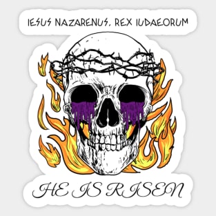 Iesus Nazarenus, Rex Iudaeorum (Skull) Sticker